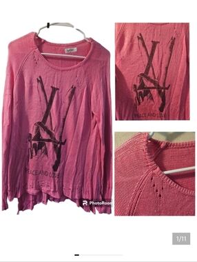 Lauren Moshi RARE Peace Finger "sweater"
